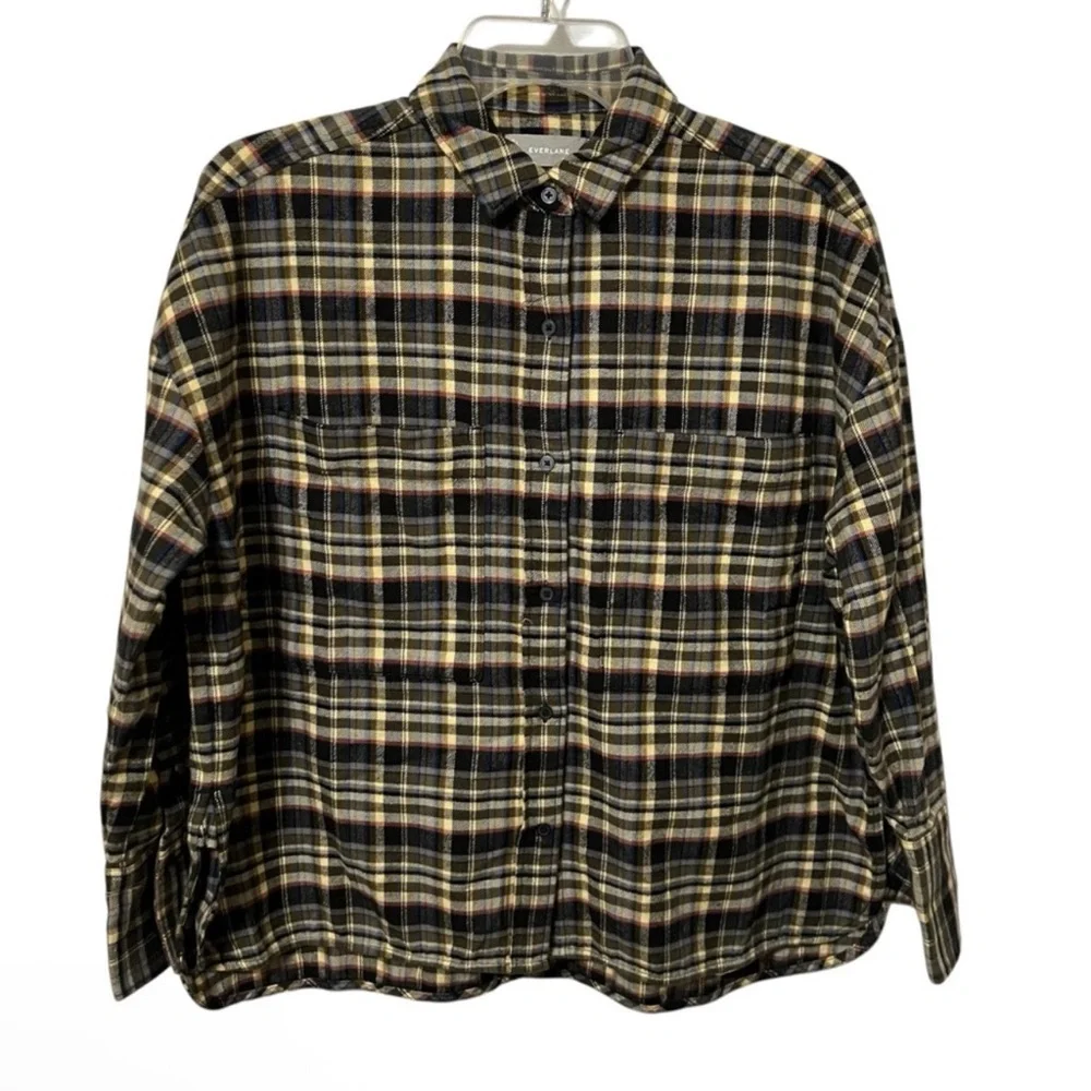 NWT Everlane Oversized Plaid Boxy Flannel Shirt